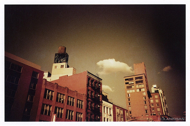 Views from the mid-Manhattan. lomo+fisheye lense