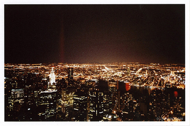 View from the Empire State Building. lomo.